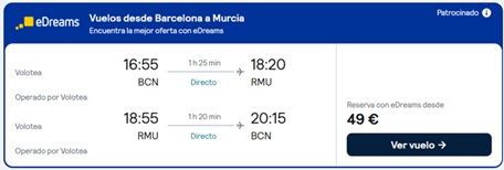 Vuelos desde Barcelona